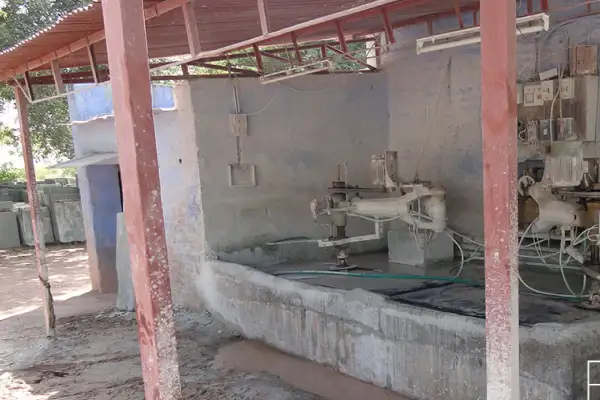 Kota stone tile factory in Rajasthan District Kota, Ramganj Mandi